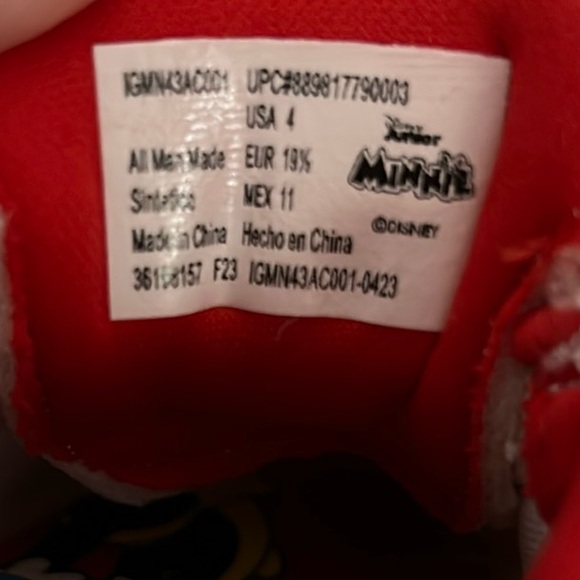 Disney Red and White Polka Dot Sneakers - Picture 2 of 4